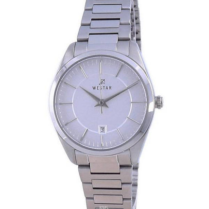 Westar Silver Dial Stainless Steel Quartz 40213 STN 107 Women's Watch