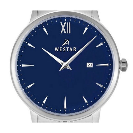 Westar Profile Stainless Steel Blue Dial Quartz 40215STN104 Womens Watch