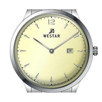 Westar Profile Stainless Steel Light Champagne Dial Quartz 50218STN102 Mens Watch