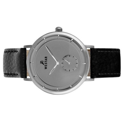 Westar Profile Leather Strap Grey Dial Quartz 50246STN106 Mens Watch