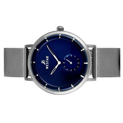 Westar Profile Stainless Steel Blue Dial Quartz 50247STN104 Mens Watch