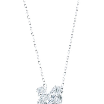 Swarovski Swan White Rhodium Necklace 5514421 For Women