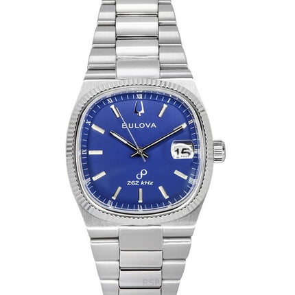 Bulova Classic Super Seville 262kHz Precisionist Stainless Steel Blue Dial Quartz 96B440 Men's Watch