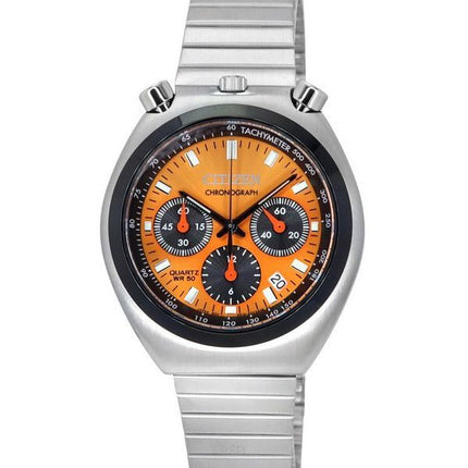 Citizen Bullhead Tsnuo Chronograph Limited Edition Stainless Steel Orange Dial Quartz AN3660-81X Men's Watch