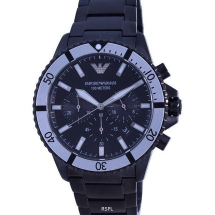 Emporio Armani Diver Chronograph Quartz AR80050 100M Mens Watch