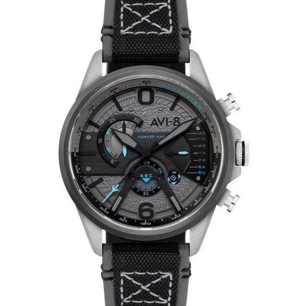 AVI-8 Hawker Harrier Dual Retrograde Chronograph Smoke Grey Dial Quartz AV-4056-08 Mens Watch