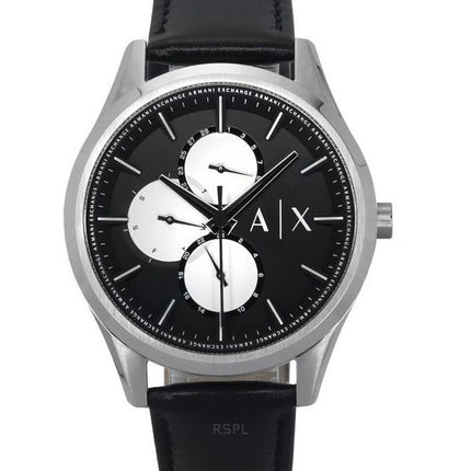 Armani Exchange Multifunction Leather Strap Black Dial Quartz AX1872 Men's Watch