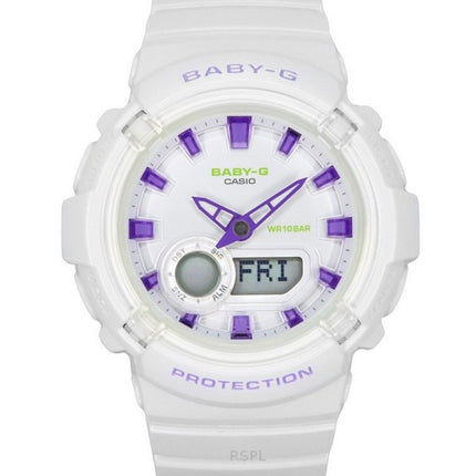 Casio Baby-G Analog Digital Resin Strap White Dial Quartz BGA-280DN-7A 100M Women's Watch