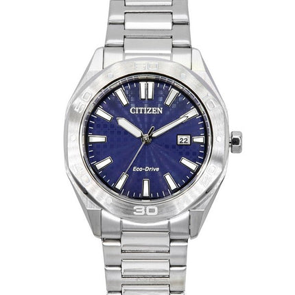 Citizen Eco-Drive Stainless Steel Blue Dial BM7630-80L 100M Men's Watch