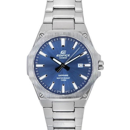 Casio Edifice Sapphire Crystal Analog Stainless Steel Blue Dial Quartz EFR-S108D-2A 100M Men's Watch