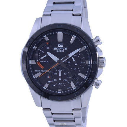 Casio Edifice Chronograph Analog Solar EQS-930DB-1A EQS930DB-1 100M Mens Watch