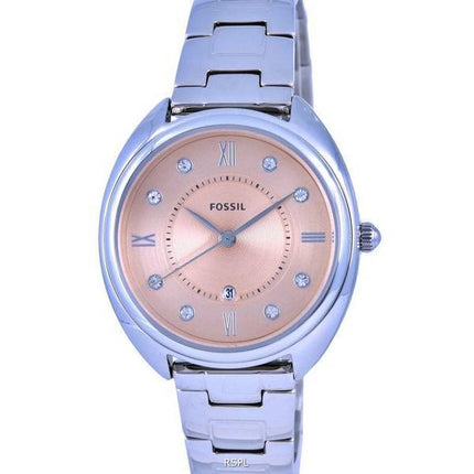 Fossil Gabby Crystal Accents Rose Gold Tone Dial Quartz ES5146 Womens Watch