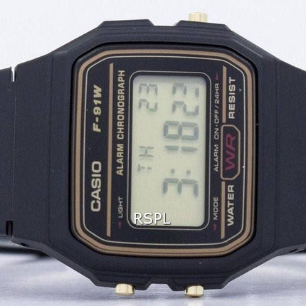 Casio Alarm Chronograph Digital F-91WG-9S Men's Watch