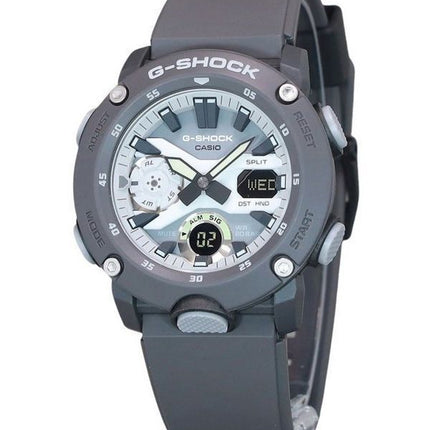 Casio G-Shock Hidden Glow Series Analog Digital Resin Strap Grey Dial Quartz GA-2000HD-8A 200M Mens Watch