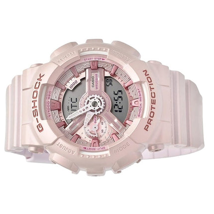 Casio G-Shock Analog Digital Bio-Based Resin Pink Dial Quartz GMA-S110ST-4A 200M Women's Watch