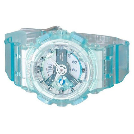 Casio G-Shock Analog Digital Translucent Light Blue Multicolor Dial Quartz GMA-S110VW-2A 200M Women's Watch