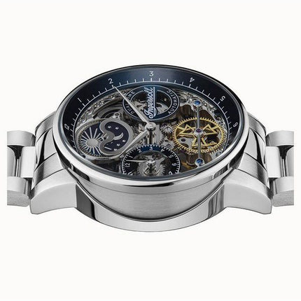 Ingersoll The Jazz Stainless Steel Blue Skeleton Dial Automatic I07707 Mens Watch