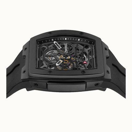 Ingersoll The Rim Polyurethane Strap Black Skeleton Dial Automatic I16201 Men's Watch