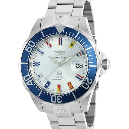 Invicta Grand Pro Diver Stainless Steel Silver Dial Automatic Diver's 21324 300M Men's watch