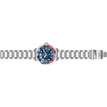 Invicta Pro Diver Stainless Steel Blue And Red Pepsi Bezel Blue Dial Quartz 47227 Men's Watch