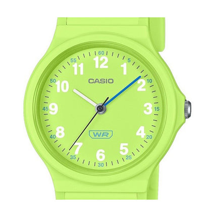 Casio Pop Analog Lime Green Bio Based Resin Strap Lime Green Dial Quartz LQ-24B-3B Women's Watch