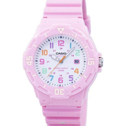 Casio Pink Resin Strap LRW-200H-4B2VDF LRW-200H-4B2V Womens Watch