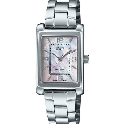 Casio Standard Analog Stainless Steel Mother Of Pearl Dial Quartz LTP-1234DS-4A Women's Watch