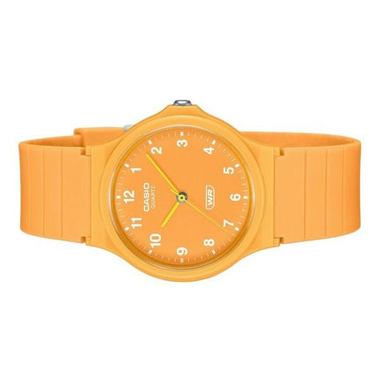 Casio POP Analog Bio Based Resin Strap Orange Dial Quartz MQ-24B-9B Unisex Watch