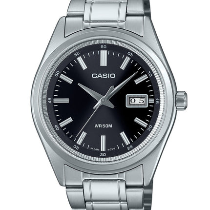 Casio Standard Analog Stainless Steel Black Dial Quartz MTP-B180D-1A1V Men's Watch