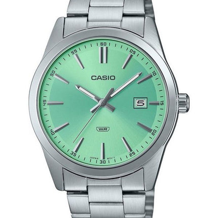 Casio Standard Analog Stainless Steel Mint Green Dial Quartz MTP-VD03D-3A2 Men's Watch