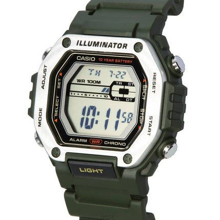 Casio Standard Digital Black Dial Quartz MWD-110H-3A MWD110H-3 100M Men's Watch