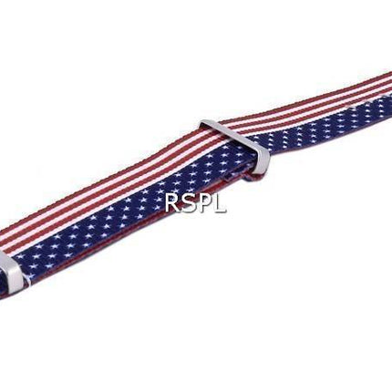 Ratio NATO27 USA National Flag Pattern Polyester 22mm Watch Strap