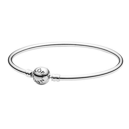 Pandora Moments Sterling Silver Bangle 590713-21 For Women