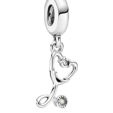 Pandora Stethoscope Heart Dangle Charm 799072C01 For Women