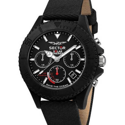 Sector Save The Ocean Chronograph Black Matt Dial Quartz R3271739002 Men's Watch