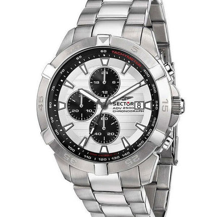 Sector ADV2500 Chronograph Stainless Steel White Dial Quartz R3273643005 100M Mens Watch