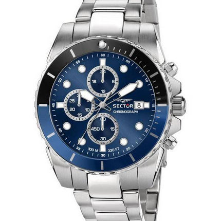 Sector 450 Chronograph Blue Sunray Dial Stainless Steel Quartz R3273776003 100M Men's Watch