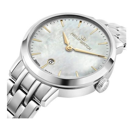 Philip Watch Audrey Stainless Steel Mother Of Pearl Dial Quartz R8253150513 Womens Watch