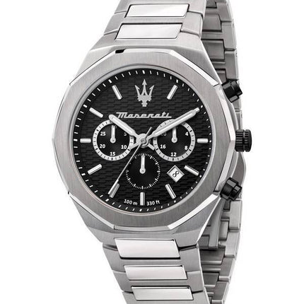 Maserati Stile Chronograph Black Dial Quartz R8873642004 100M Mens Watch