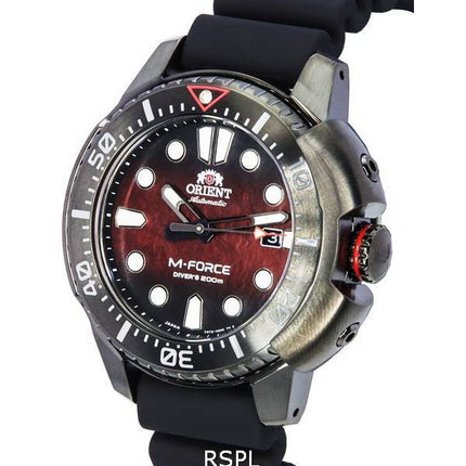 Orient M-Force Limited Edition Red Dial Automatic Diver's RA-AC0L09R00B 200M Men's Watch