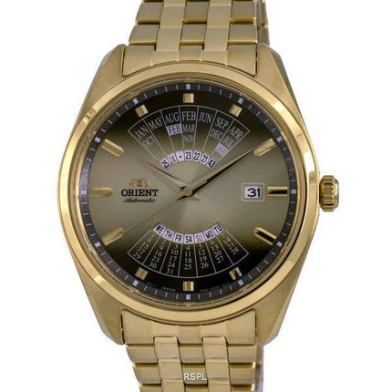 Orient Contemporary Multi Year Calendar Gold Tone Dial Automatic RA-BA0001G10B Mens Watch