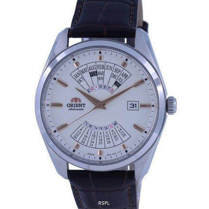 Orient Multi Year Calendar White Dial Leather Automatic RA-BA0005S10B RA-BA0005S30B Men's Watch