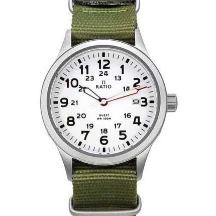 Ratio Quest Men's Field Watch Sapphire Nylon Strap Quartz RTQ025 100M Lewis And Clark Edition