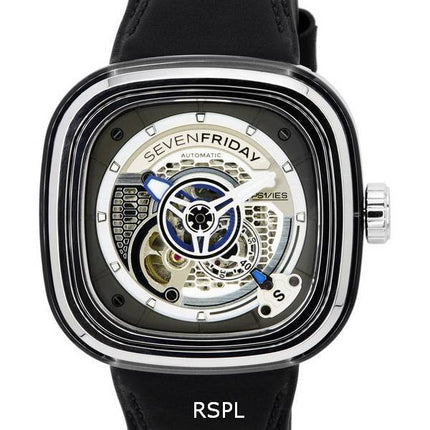 Sevenfriday P-Series Grey Skeleton Dial Automatic PS1/01 SF-PS1-01 Men's Watch