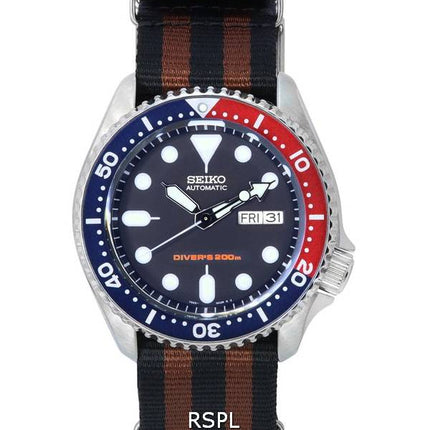 Seiko Blue Dial Automatic Diver's SKX009K1-var-NATO22 200M Men's Watch