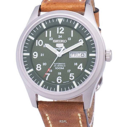 Seiko 5 Sports SNZG09K1-LS17 Automatic Brown Leather Strap Men's Watch