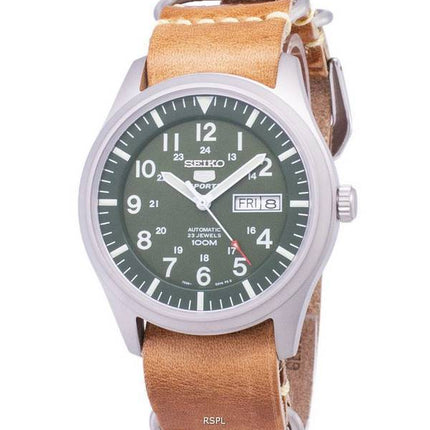 Seiko 5 Sports SNZG09K1-LS18 Automatic Brown Leather Strap Men's Watch