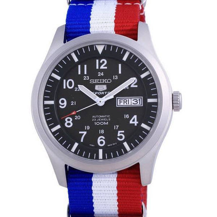 Seiko 5 Sports Military Automatic Polyester SNZG09K1-var-NATO25 100M Mens Watch