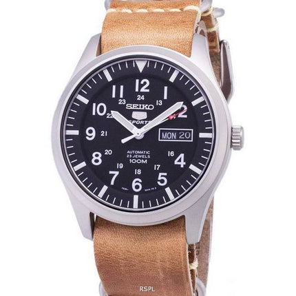 Seiko 5 Sports SNZG15K1-LS18 Automatic Brown Leather Strap Men's Watch