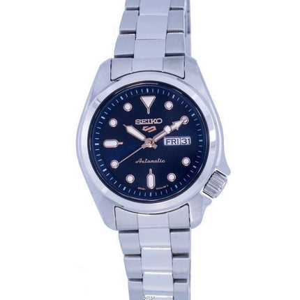 Seiko 5 Sports Automatic Stainless Steel Blue Dial SRE003 SRE003K1 SRE003K 100M Womens Watch